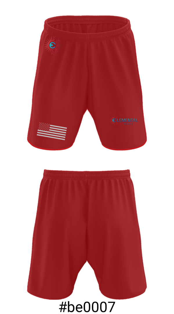 Athletic Shorts With Pockets, Elemental HVAC, , Teamtime, Team time, sublimation, custom sports apparel, team uniforms, spirit wear, spiritwear, sports uniforms, custom shirts, team store, custom team store, fundraiser sports, apparel fundraiser