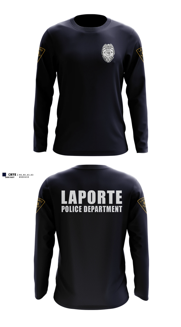 Long Sleeve Performance Shirt, City of LaPorte Police Department, Police, Teamtime, Team time, sublimation, custom sports apparel, team uniforms, spirit wear, spiritwear, sports uniforms, custom shirts, team store, custom team store, fundraiser sports, apparel fundraiser