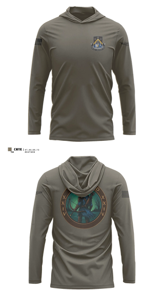 Long Sleeve Shooting Shirt, 24TH MDSB, Army, Teamtime, Team time, sublimation, custom sports apparel, team uniforms, spirit wear, spiritwear, sports uniforms, custom shirts, team store, custom team store, fundraiser sports, apparel fundraiser