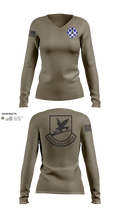 19th Security Forces Squadron 3793716 Women's Long Sleeve V-neck Shirt - 21