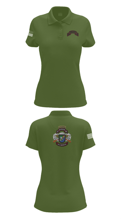 1/75 Ranger Battalion 18723676 Women's Short Sleeve Performance Polo  - 54