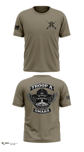 Old School Cotton Feel Shirt, Troop A, Police, Teamtime, Team time, sublimation, custom sports apparel, team uniforms, spirit wear, spiritwear, sports uniforms, custom shirts, team store, custom team store, fundraiser sports, apparel fundraiser