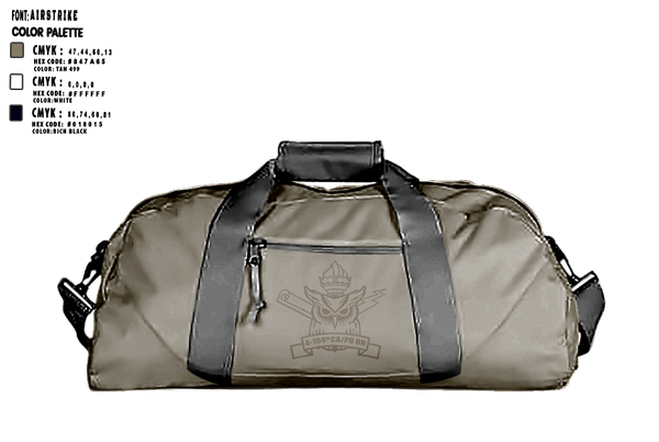 Duffle Bag, 4th/104th BN (CA/PO), , Teamtime, Team time, sublimation, custom sports apparel, team uniforms, spirit wear, spiritwear, sports uniforms, custom shirts, team store, custom team store, fundraiser sports, apparel fundraiser