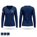 Ector County Hospital District Police Department Women's Long Sleeve V-neck Shirt - 1
