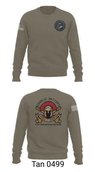 Crew Neck Sweatshirt, Charlie Battery 2-114th FA, , Teamtime, Team time, sublimation, custom sports apparel, team uniforms, spirit wear, spiritwear, sports uniforms, custom shirts, team store, custom team store, fundraiser sports, apparel fundraiser