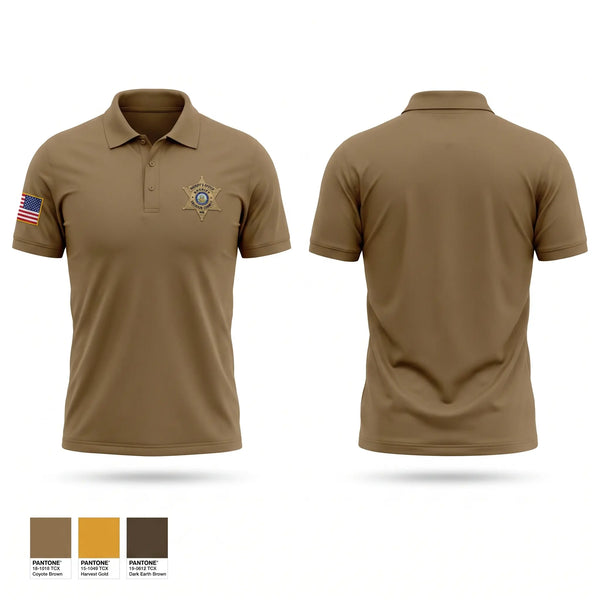 Short Sleeve Performance Polo, Calhoun County Sheriff’s Office, Police, Teamtime, Team time, sublimation, custom sports apparel, team uniforms, spirit wear, spiritwear, sports uniforms, custom shirts, team store, custom team store, fundraiser sports, apparel fundraiser