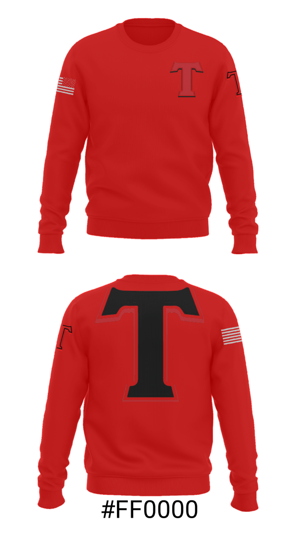 Crew Neck Sweatshirt, Turner Middle School, Spirit Store, Teamtime, Team time, sublimation, custom sports apparel, team uniforms, spirit wear, spiritwear, sports uniforms, custom shirts, team store, custom team store, fundraiser sports, apparel fundraiser