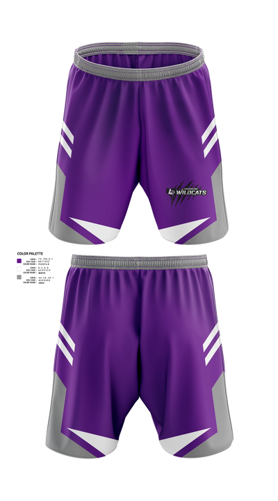 Louisburg Wildcat Baseball Athletic Shorts With Pockets - 21
