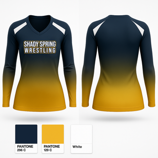 Womens Long Sleeve Vneck Shirt, team name, Wrestling, Teamtime, Team time, sublimation, custom sports apparel, team uniforms, spirit wear, spiritwear, sports uniforms, custom shirts, team store, custom team store, fundraiser sports, apparel fundraiser