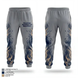 Sweatpants, Perrytown Volunteer Fire Department, Fire Department, Teamtime, Team time, sublimation, custom sports apparel, team uniforms, spirit wear, spiritwear, sports uniforms, custom shirts, team store, custom team store, fundraiser sports, apparel fundraiser
