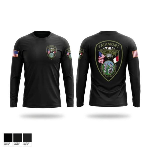 Long Sleeve Performance Shirt, Fairmont Police Department, Police, Teamtime, Team time, sublimation, custom sports apparel, team uniforms, spirit wear, spiritwear, sports uniforms, custom shirts, team store, custom team store, fundraiser sports, apparel fundraiser