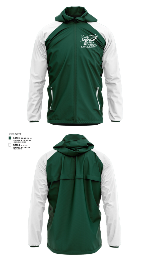 Windbreaker, Exhalt Eagles, Cheer, Teamtime, Team time, sublimation, custom sports apparel, team uniforms, spirit wear, spiritwear, sports uniforms, custom shirts, team store, custom team store, fundraiser sports, apparel fundraiser