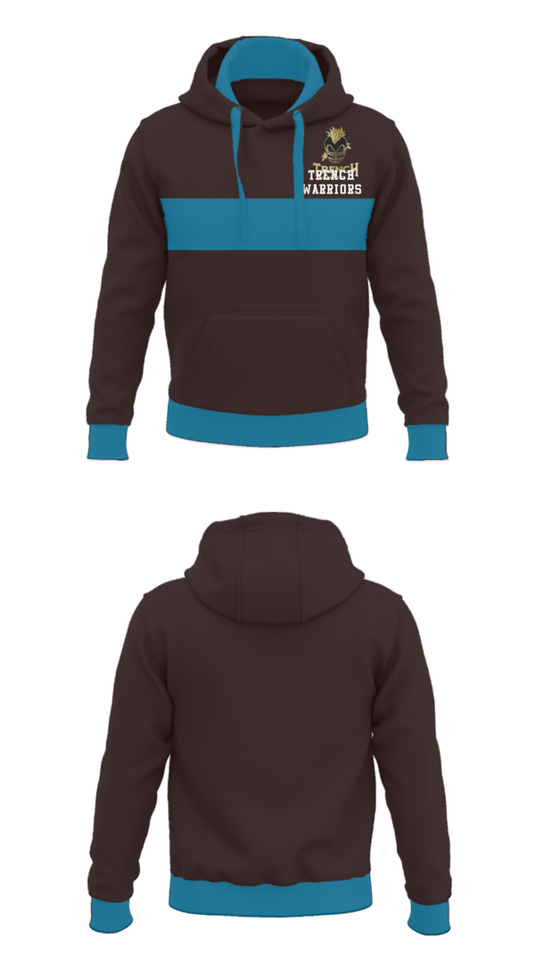 Hoodie, TRENCH WARRIORS, Football, Teamtime, Team time, sublimation, custom sports apparel, team uniforms, spirit wear, spiritwear, sports uniforms, custom shirts, team store, custom team store, fundraiser sports, apparel fundraiser