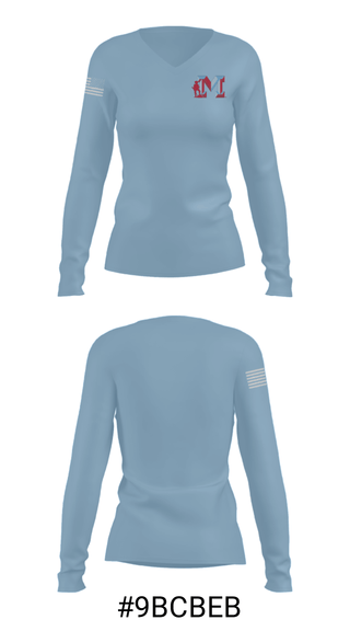 Women's Long Sleeve Vneck Shirt, Monterey High School Wrestling, Wrestling, Teamtime, Team time, sublimation, custom sports apparel, team uniforms, spirit wear, spiritwear, sports uniforms, custom shirts, team store, custom team store, fundraiser sports, apparel fundraiser