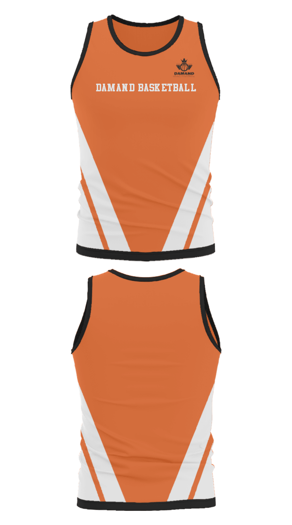 Tank Top, Damand Basketball, Men's Basketball, Teamtime, Team time, sublimation, custom sports apparel, team uniforms, spirit wear, spiritwear, sports uniforms, custom shirts, team store, custom team store, fundraiser sports, apparel fundraiser