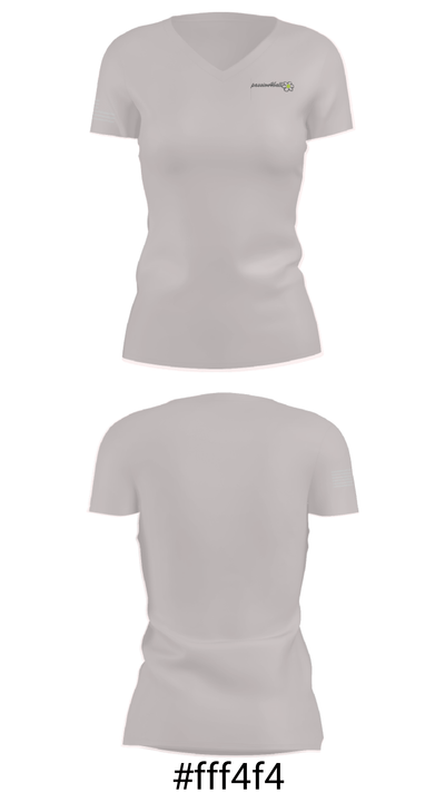 Passion4ball 12433262 Women's Short Sleeve V-neck Shirt - 21