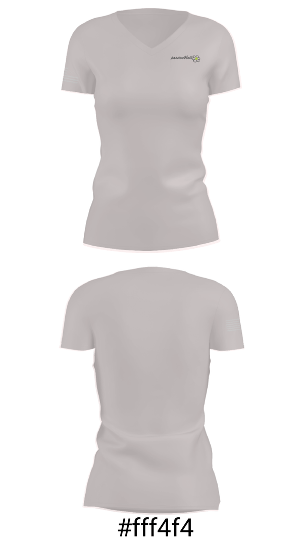 Women's Short Sleeve Vneck Shirt, Passion4ball, Tennis, Teamtime, Team time, sublimation, custom sports apparel, team uniforms, spirit wear, spiritwear, sports uniforms, custom shirts, team store, custom team store, fundraiser sports, apparel fundraiser