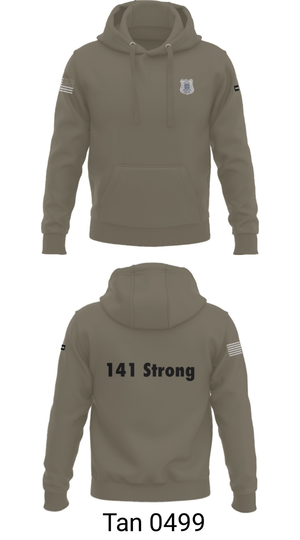 Hoodie, 141 Strong, Police, Teamtime, Team time, sublimation, custom sports apparel, team uniforms, spirit wear, spiritwear, sports uniforms, custom shirts, team store, custom team store, fundraiser sports, apparel fundraiser