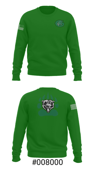 Gold-Burg High School Basketball 79044371 Crew Neck Sweatshirt - 16