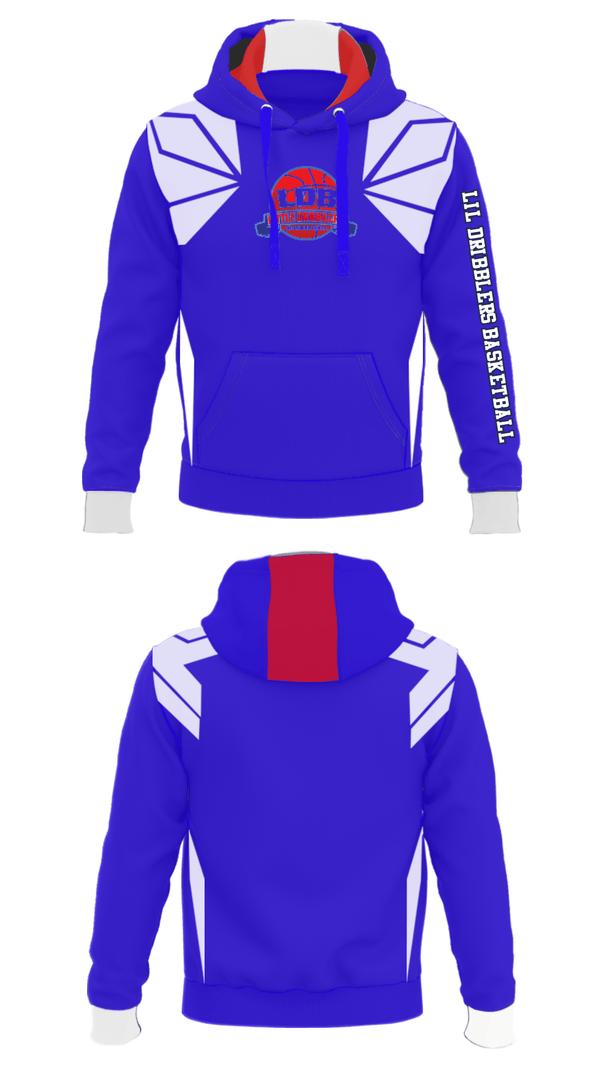 Hoodie, Lil Dribblers Basketball, Men's Basketball, Teamtime, Team time, sublimation, custom sports apparel, team uniforms, spirit wear, spiritwear, sports uniforms, custom shirts, team store, custom team store, fundraiser sports, apparel fundraiser