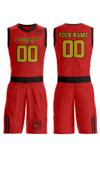 Womens Reversible Basketball Jersey, Mansfield High School Basketball, Men's Basketball, Teamtime, Team time, sublimation, custom sports apparel, team uniforms, spirit wear, spiritwear, sports uniforms, custom shirts, team store, custom team store, fundraiser sports, apparel fundraiser