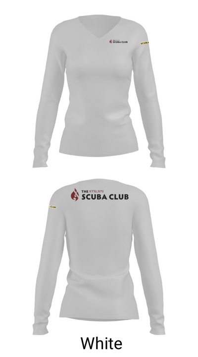 The Kyalami Scuba Club 13181212 Women's Long Sleeve V-neck Shirt - 6