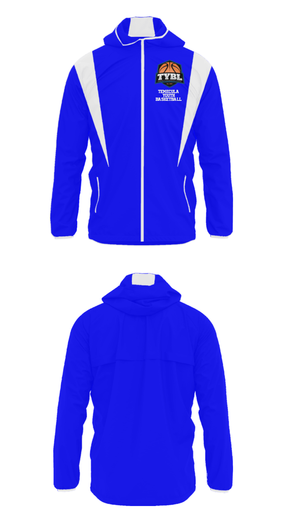 Windbreaker, Temecula Youth Basketball, Men's Basketball, Teamtime, Team time, sublimation, custom sports apparel, team uniforms, spirit wear, spiritwear, sports uniforms, custom shirts, team store, custom team store, fundraiser sports, apparel fundraiser
