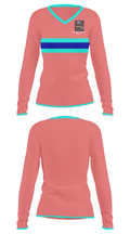THE KING USA WHEEL REPAIR 88210645 Women's Long Sleeve V-neck Shirt - 24