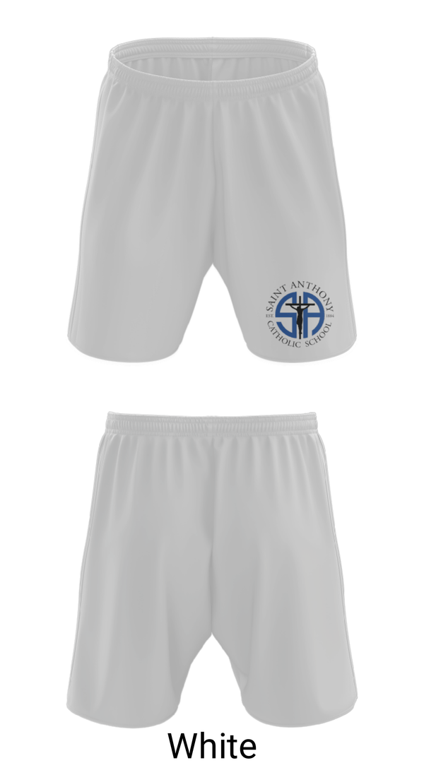 Athletic Shorts With Pockets, St Anthony Catholic School Catholic School Sys, Spirit Store, Teamtime, Team time, sublimation, custom sports apparel, team uniforms, spirit wear, spiritwear, sports uniforms, custom shirts, team store, custom team store, fundraiser sports, apparel fundraiser