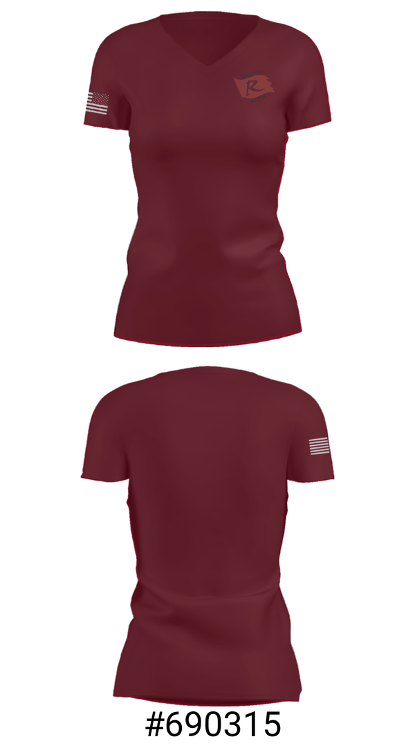 Women's Short Sleeve Vneck Shirt, Roosevelt Elementary School, Spirit Store, Teamtime, Team time, sublimation, custom sports apparel, team uniforms, spirit wear, spiritwear, sports uniforms, custom shirts, team store, custom team store, fundraiser sports, apparel fundraiser