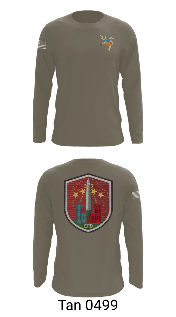 Long Sleeve Performance Shirt, 673 EFD Vs. 134 FEST, Army, Teamtime, Team time, sublimation, custom sports apparel, team uniforms, spirit wear, spiritwear, sports uniforms, custom shirts, team store, custom team store, fundraiser sports, apparel fundraiser