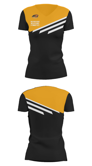 Women's Short Sleeve Vneck Shirt, Beavercreek High School Gymnastics, Spirit Store, Teamtime, Team time, sublimation, custom sports apparel, team uniforms, spirit wear, spiritwear, sports uniforms, custom shirts, team store, custom team store, fundraiser sports, apparel fundraiser