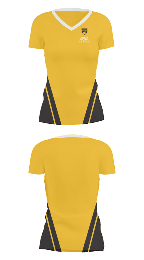 Women's Short Sleeve Vneck Shirt, Adrian College Ice Hockey, Ice Hockey, Teamtime, Team time, sublimation, custom sports apparel, team uniforms, spirit wear, spiritwear, sports uniforms, custom shirts, team store, custom team store, fundraiser sports, apparel fundraiser