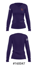 Edmonson County Wildcats 17892745 Women's Long Sleeve V-neck Shirt - 20