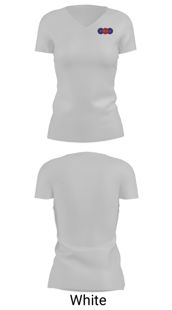 Women's Short Sleeve Vneck Shirt, Dove Science Academy Middle School-OKC, Spirit Store, Teamtime, Team time, sublimation, custom sports apparel, team uniforms, spirit wear, spiritwear, sports uniforms, custom shirts, team store, custom team store, fundraiser sports, apparel fundraiser