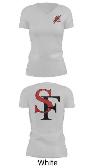 Women's Short Sleeve Vneck Shirt, Seventy-First Senior High School Basketball, Women's Basketball, Teamtime, Team time, sublimation, custom sports apparel, team uniforms, spirit wear, spiritwear, sports uniforms, custom shirts, team store, custom team store, fundraiser sports, apparel fundraiser