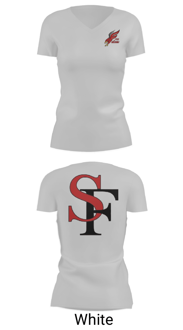 Women's Short Sleeve Vneck Shirt, Seventy-First Senior High School Basketball, Women's Basketball, Teamtime, Team time, sublimation, custom sports apparel, team uniforms, spirit wear, spiritwear, sports uniforms, custom shirts, team store, custom team store, fundraiser sports, apparel fundraiser