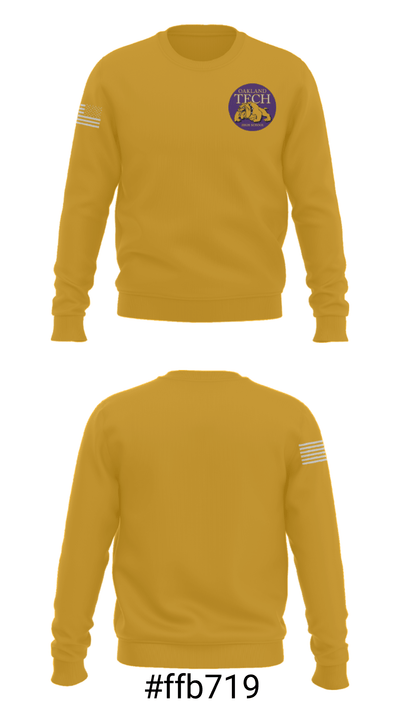 Oakland Technical High School Swimming 30198315 Crew Neck Sweatshirt - 16