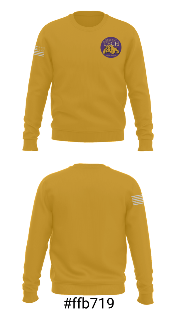 Crew Neck Sweatshirt, Oakland Technical High School Swimming, Swimming, Teamtime, Team time, sublimation, custom sports apparel, team uniforms, spirit wear, spiritwear, sports uniforms, custom shirts, team store, custom team store, fundraiser sports, apparel fundraiser
