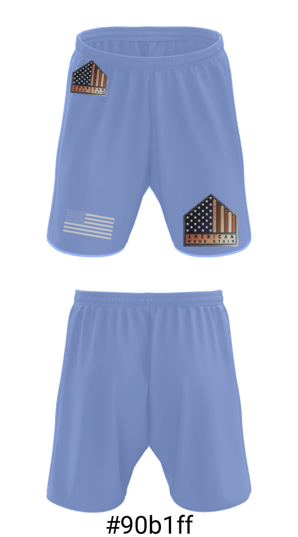Athletic Shorts With Pockets, American Wood StainAmerican Wood Stain, , Teamtime, Team time, sublimation, custom sports apparel, team uniforms, spirit wear, spiritwear, sports uniforms, custom shirts, team store, custom team store, fundraiser sports, apparel fundraiser