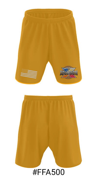 Lincoln-Way Xplosion Basketball Club 73751770 Athletic Shorts With Pockets - 15