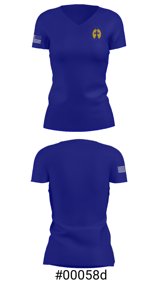 Women's Short Sleeve Vneck Shirt, St. Theresa Catholic School, Spirit Store, Teamtime, Team time, sublimation, custom sports apparel, team uniforms, spirit wear, spiritwear, sports uniforms, custom shirts, team store, custom team store, fundraiser sports, apparel fundraiser