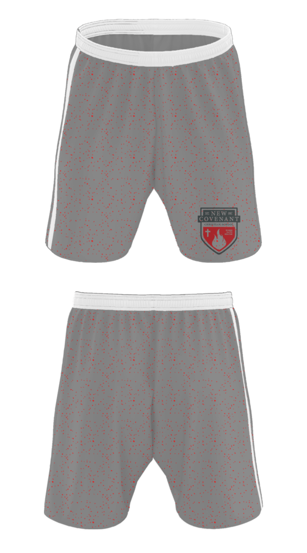 Athletic Shorts With Pockets, New Covenant Christian School Basketball, Men's Basketball, Teamtime, Team time, sublimation, custom sports apparel, team uniforms, spirit wear, spiritwear, sports uniforms, custom shirts, team store, custom team store, fundraiser sports, apparel fundraiser