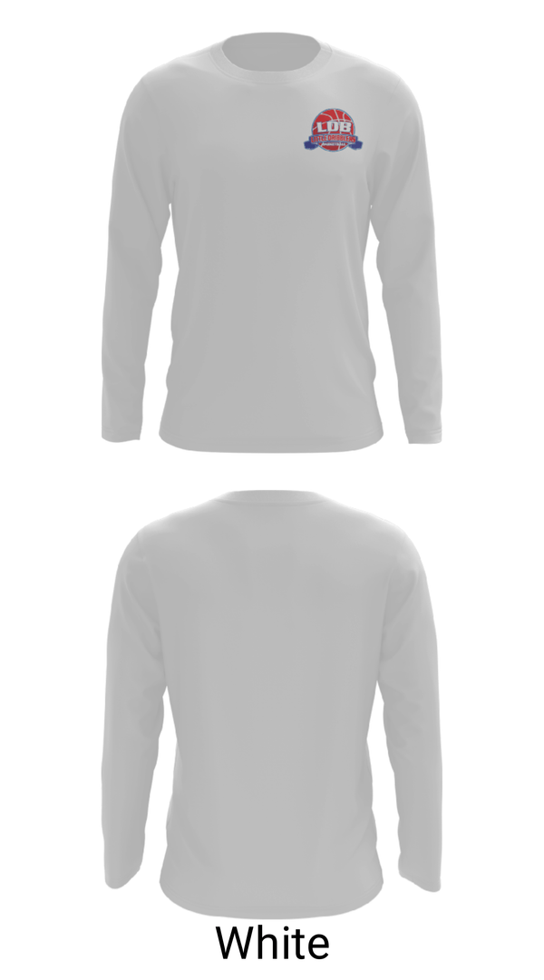 Long Sleeve Performance Shirt, Lil Dribblers Basketball, Men's Basketball, Teamtime, Team time, sublimation, custom sports apparel, team uniforms, spirit wear, spiritwear, sports uniforms, custom shirts, team store, custom team store, fundraiser sports, apparel fundraiser