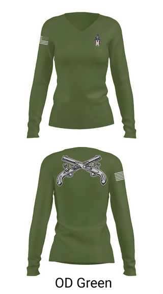 Womens Long Sleeve Vneck Shirt, 712th MP Co, , Teamtime, Team time, sublimation, custom sports apparel, team uniforms, spirit wear, spiritwear, sports uniforms, custom shirts, team store, custom team store, fundraiser sports, apparel fundraiser