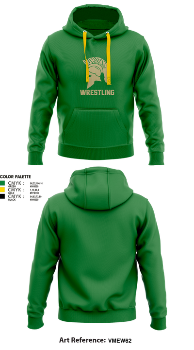 Auburn Trojan Wrestling 5731450 Hoodie - 1