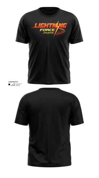 Old School Cotton Feel Shirt, Lightning Force Athletics, Track & Field, Teamtime, Team time, sublimation, custom sports apparel, team uniforms, spirit wear, spiritwear, sports uniforms, custom shirts, team store, custom team store, fundraiser sports, apparel fundraiser