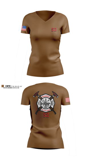 Womens Short Sleeve Vneck Shirt, 52, Fire Department, Teamtime, Team time, sublimation, custom sports apparel, team uniforms, spirit wear, spiritwear, sports uniforms, custom shirts, team store, custom team store, fundraiser sports, apparel fundraiser
