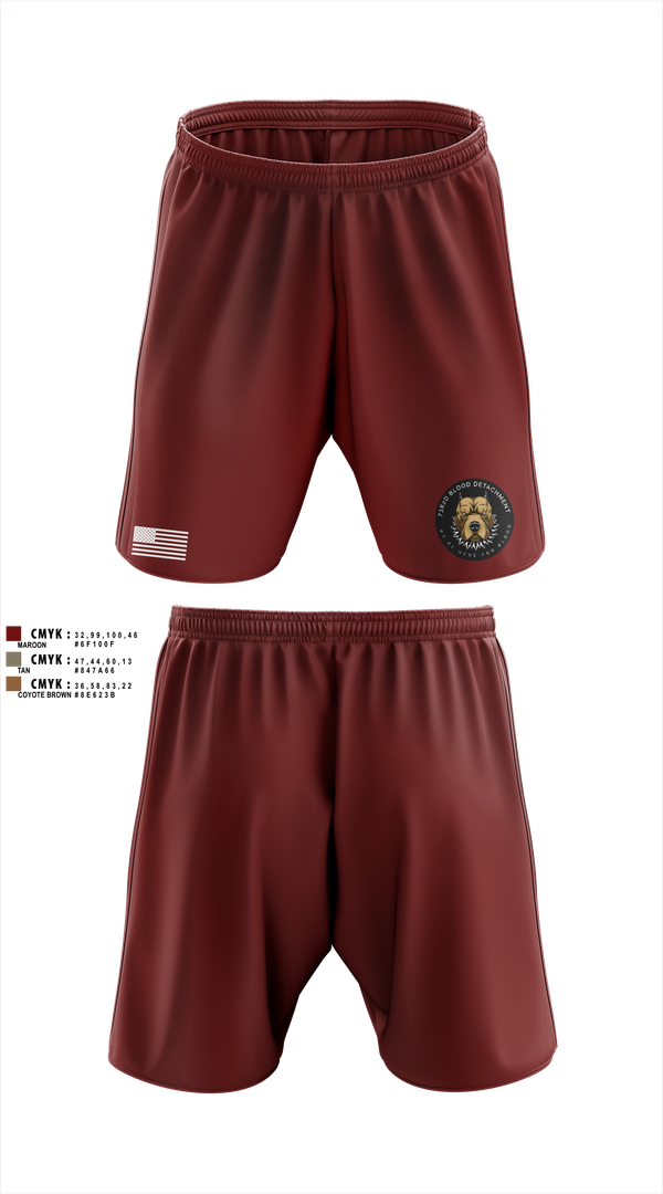 Athletic Shorts With Pockets, 7236 Medical Support Unit, Army, Teamtime, Team time, sublimation, custom sports apparel, team uniforms, spirit wear, spiritwear, sports uniforms, custom shirts, team store, custom team store, fundraiser sports, apparel fundraiser