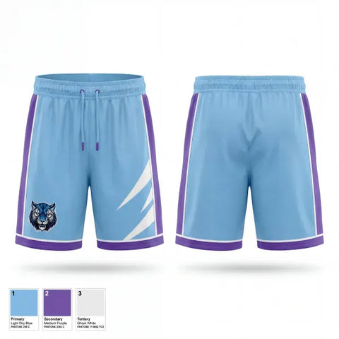 Athletic Shorts With Pockets, Surry County Wildcats, Men's Basketball, Teamtime, Team time, sublimation, custom sports apparel, team uniforms, spirit wear, spiritwear, sports uniforms, custom shirts, team store, custom team store, fundraiser sports, apparel fundraiser